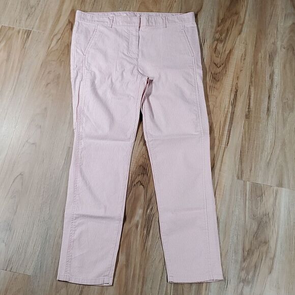 🔹️Gap Pink & White Striped Skinny Mini Pants Size 6/28 - Picture 3 of 12